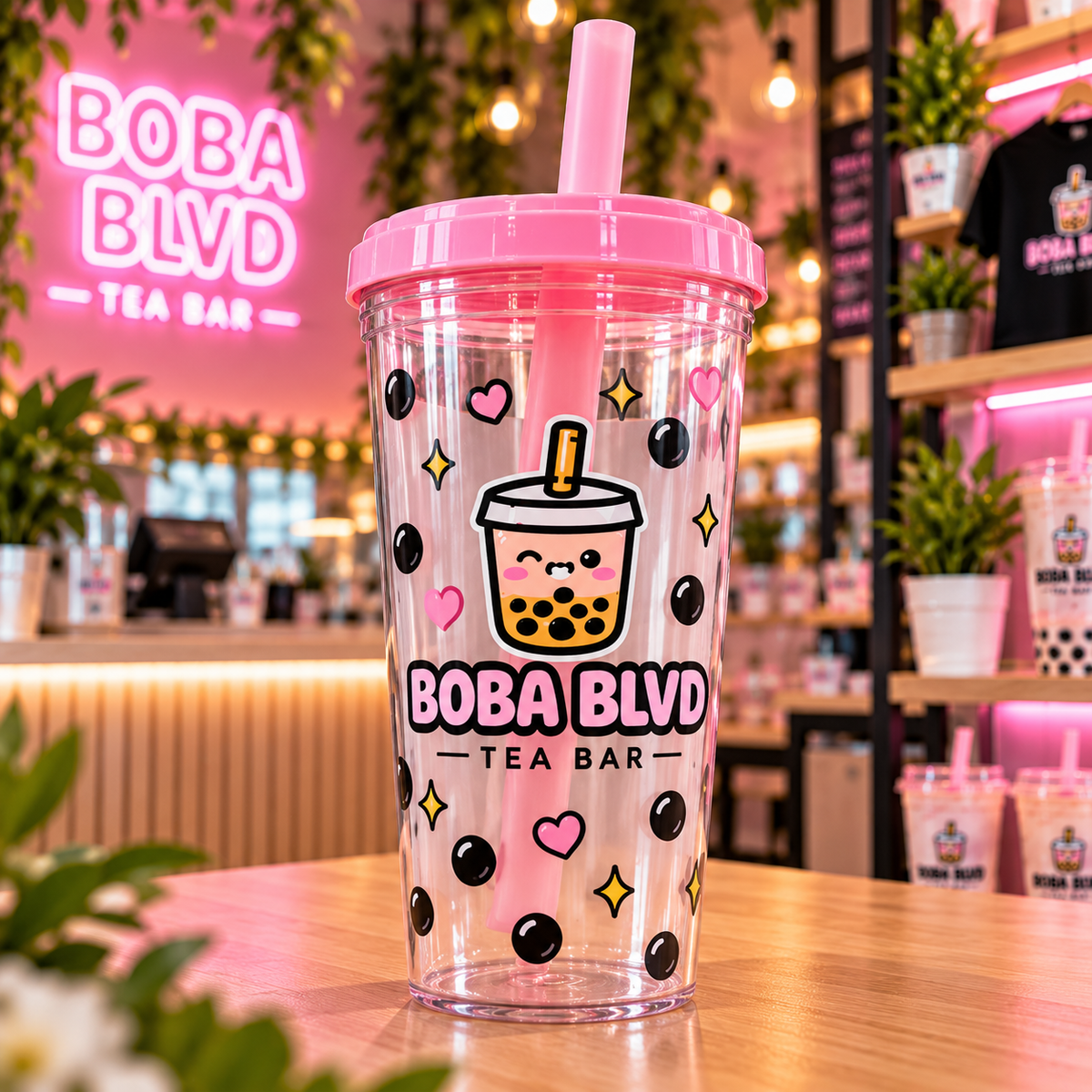 Boba Blvd 700ml Reusable Cup concept product image